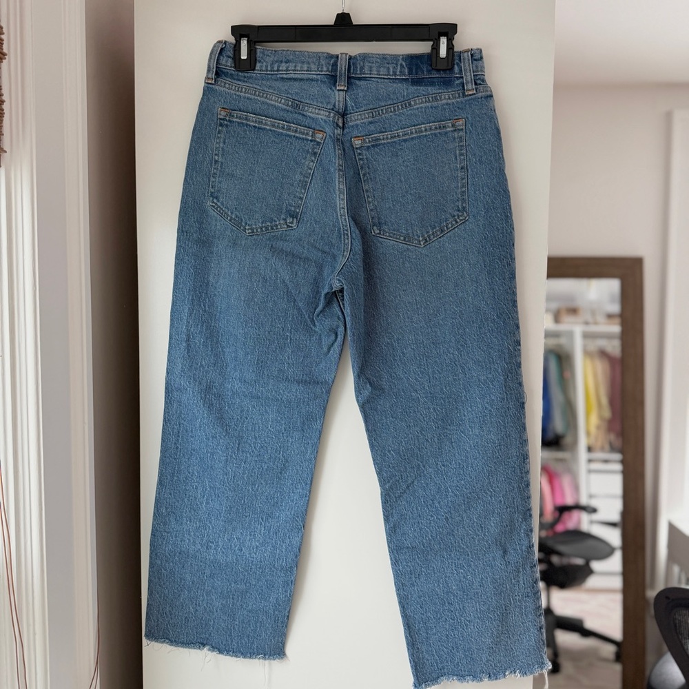 ABERCROMBIE & FITCH | VINTAGE STRAIGHT HIGH RISE DENIM JEANS 26 PETITE XS - Picture 3 of 7